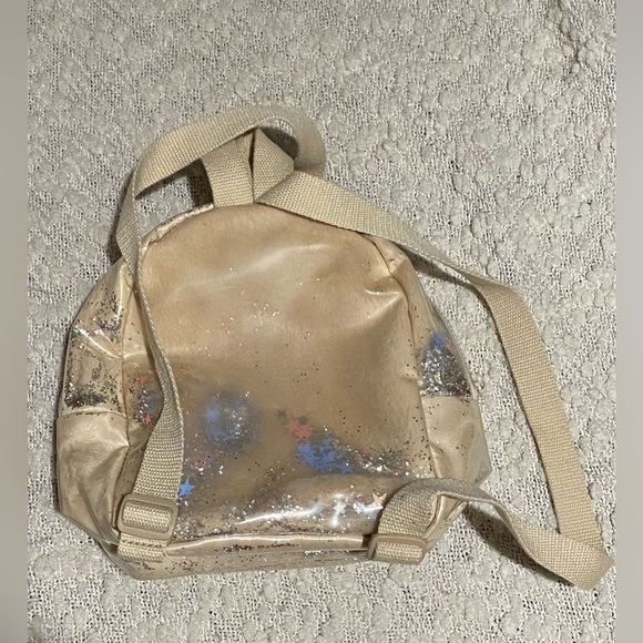 Zara Confetti Beige Mini Backpack - Picture 4 of 6